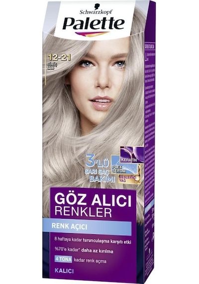 Palette Göz Alıcı Renkler 12 - 21 Gümüş Sarı X 2 Adet
