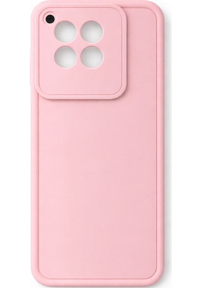 Oneplus 12 Uyumlu Kamera Çıkıntılı Mat Silikon Telefon Kılıfı Pembe