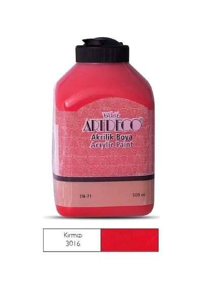 Artdeco Akrilik Ahşap Boyası 500 Ml 3616 Kırmızı