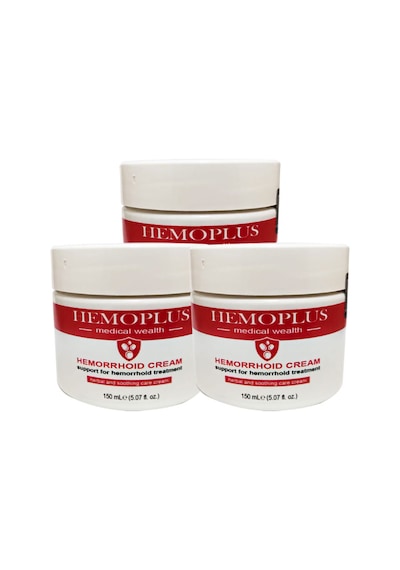 Hemoplus Büyük Boy Hemeroid Krem 3 Adet 150 Ml Ba.sur Kremi