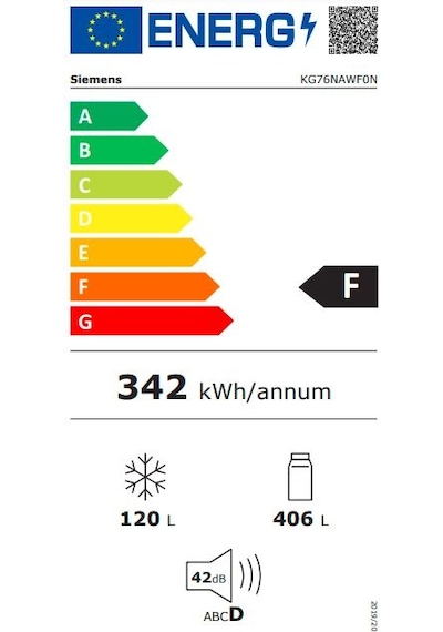Siemens KG76NAWF0N 521 LT No-Frost Kombi Tipi Buzdolabı
