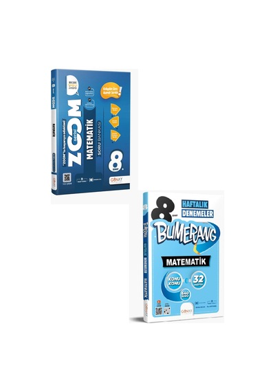 Günay Yayınları 8. Sınıf Zoom Matematik + Matematik 32 Haftalık Deneme