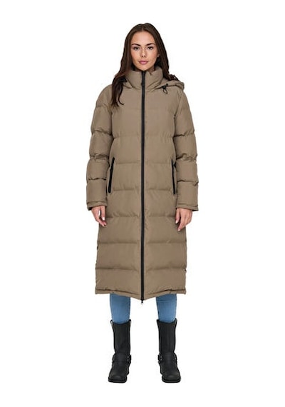Only Onlpaula Premium Puffer Kadın Günlük Mont 15326655-walnut Krem