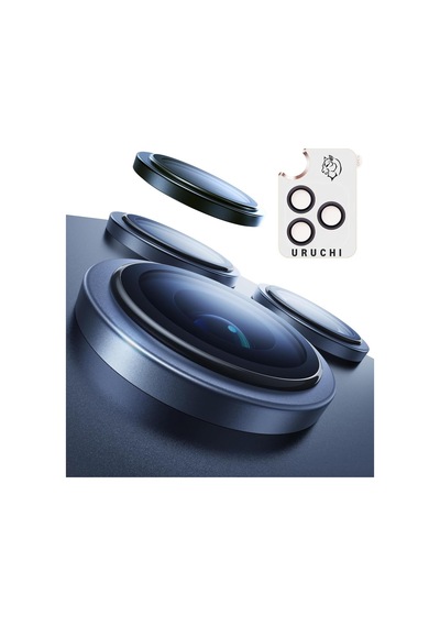 Premium Safir Kamera Lens Koruyucu İphone 17 Pro / 17 Pro Max, Havacılık Sınıfı Alüminyum Çerçeve, Ultra Hd Netlik, Çizilmeye Karşı Üstün Koruma Deep Blue, İphone 17 Pro / 17 Pro Max