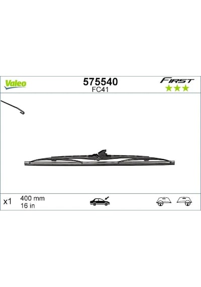 Silecek Süpürgesi - Alfa Romeo 75, 33, Dokker, Lodgy, Panda, Punto, Ulysse, Idea, 128, Ritmo, Tempra, Argenta - Valeo-575540