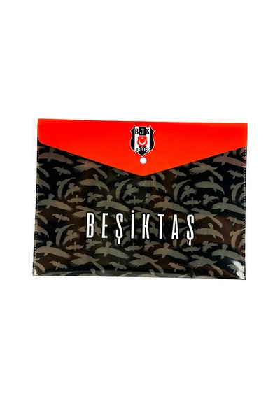 Bak Gel Al Beşiktaş Lisanslı Çıt Çıt Dosya A4 Kartal Logolu Evrak Ve Belge Düzenleyici Klasör, A4 Kartal Amblemli Evrak Düzenleyici - Bgabjkdosya001 Siyah - Beyaz