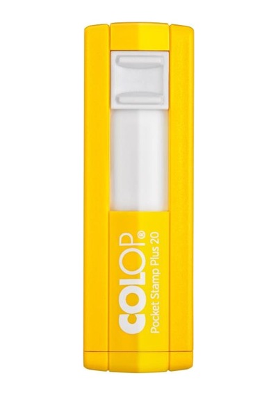 Colop Cep20 Kaşe Sarı Kasa Mavi Keçe - 14x38mm Renksiz