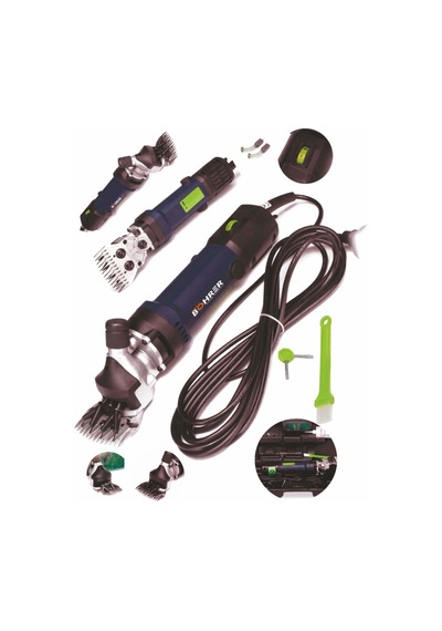 Böhrer Bhkkm02 Pross 1350 W 6 Kademeli Çiftlik Tipi Koyun Keçi Kırpma Kırkma Elektrikli Koyun Kesme Makası Makinesi