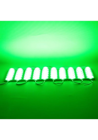 Powermaster 12 Volt 4 Watt Yeşil 3030 10 X 53.8 Mm Ip65 260 280 Lümen 180 Derece Modül Led
