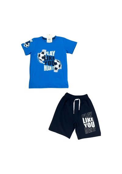 Play Like You Baskı Erkek Çocuk Takım-90589 Saks