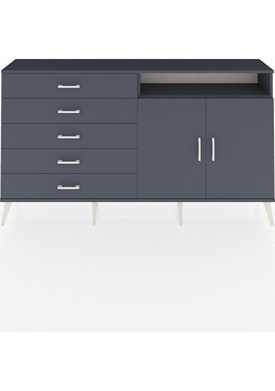 Arges Konsol 2 Raflı 5 Çekmeceli 2 Kapaklı 176x30x99 Antrasit-ant Antrasit-antrasit Arges Konsol 2 Raflı 5 Çekmeceli 2 Kapaklı 176x30x99 Antrasit-ant Antrasit-antrasit