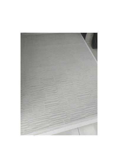 Çamaşırmakinasında Yıkanabilen Özel Ölçü Yapılabilen İnce Halı Gri