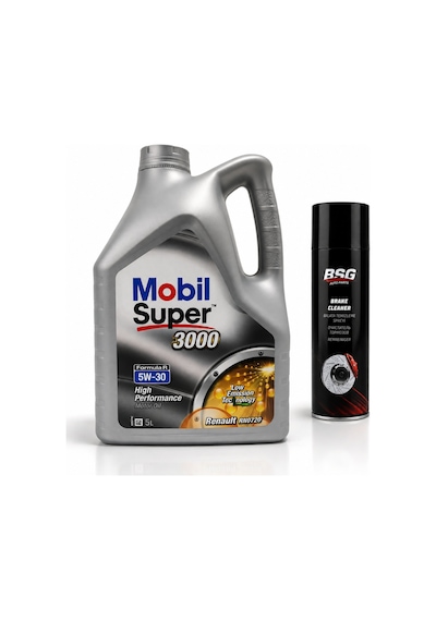 Mobil Süper 3000 Formula R 5W-30 Motor Yağı 5 L + Balata Spreyi 500 ML