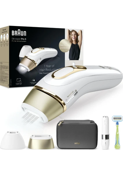 Braun Silk Expert Pro 5 IPL Lazer Epilasyon Cihazı + Çanta Braun Silk Expert Pro 5 IPL Lazer Epilasyon Cihazı + Çanta
