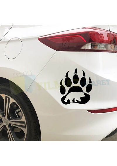 Yaban Pençe Pati Araba Oto Sticker 4X4 Off Road Çıkartma 2 Adet