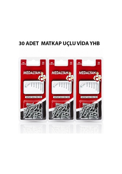 Medalyan Dl-100 Matkap Uçlu Vida 3,9x19 - 30 Adet- 12'li Paket Diğer