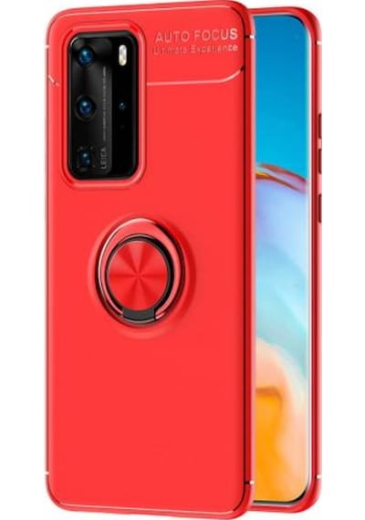Huawei P40 Pro Yüzüklü Manyetik Ravel Kilif 513799658