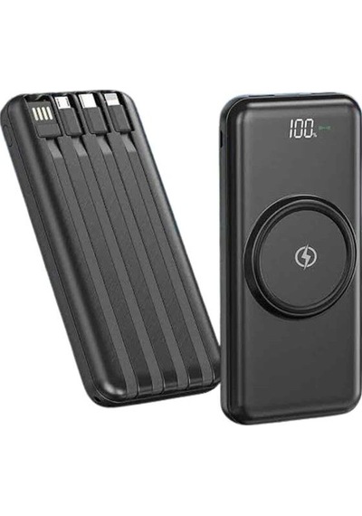 Northcity 10000mah Kablosuz Ve Kablolu Powerbank - Hızlı Şarj Ve Çoklu Girişli Taşınabilir Şarj Cihazı