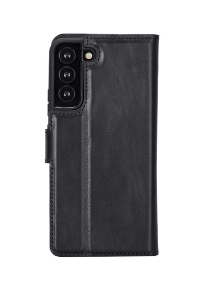 Samsung Galaxy S22 Plus Uyumlu Deri Cüzdanlı Kılıf Mwwn Rst1 091 Sıyah