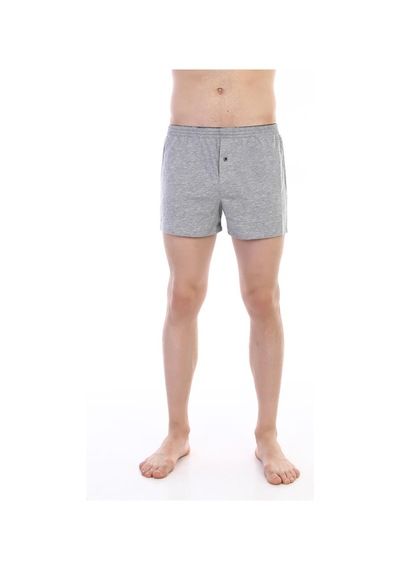 Çift Kaplan Erkek Penye Gri Boxer 805 Gri