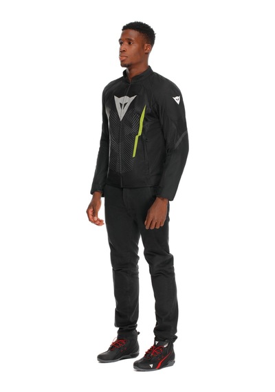 Dainese Daınese Herosphere Black Whıte Yellow Fluo Aır Tekstil Mont Renkli