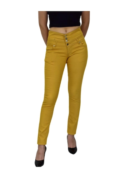 Kadın Yüksek Bel Kanvas Pantolon Bgl-st01575 001