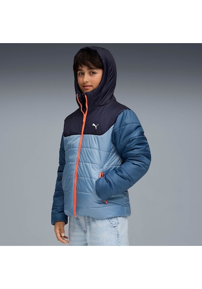 Puma Essentıals Genç Kapüşonlu Mont 685226 34 Mavi