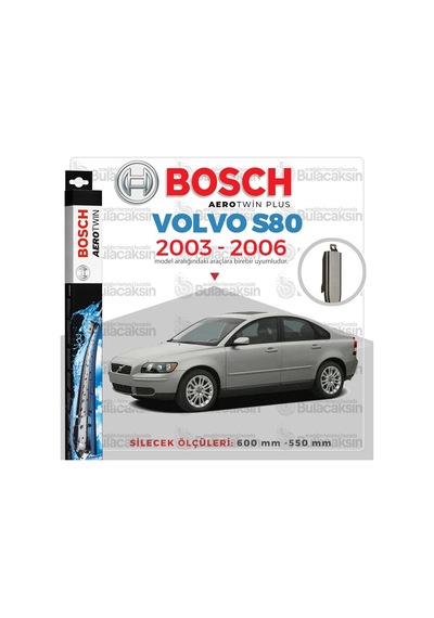 Volvo S80 Muz Silecek Takımı 2003-2006 Bosch Aerotwin