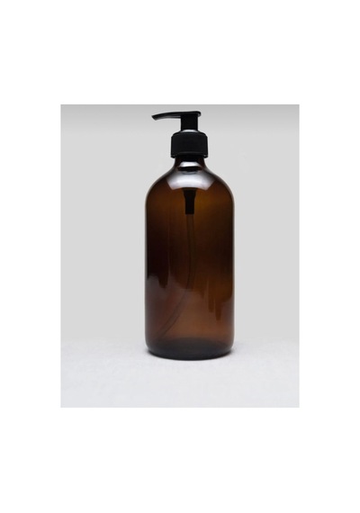Buççin Online Mağaza 500 Ml Amber Cam Sıvı Sabunluk Cam Sarı Çok Renkli