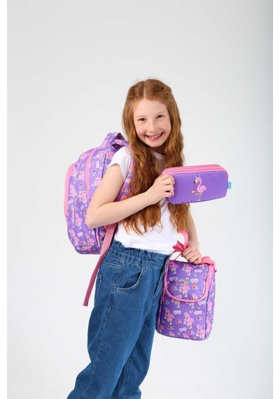 Kaukko Kids Sırt Çantası Aynalı Taşlı Flamingo L5137