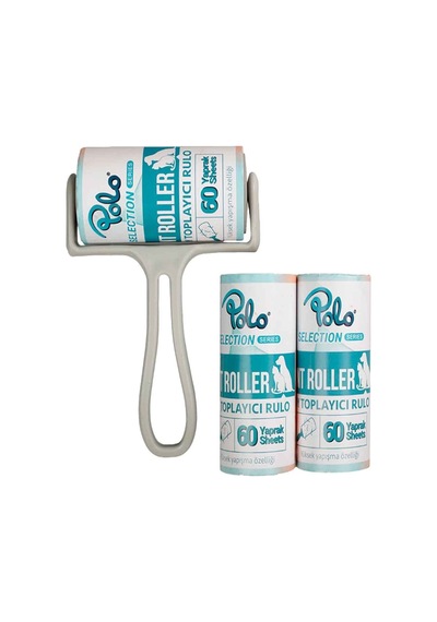 Polo Tüy Toplama Rulosu 60 Yaprak + 2 Adet Yedek 10 Cm