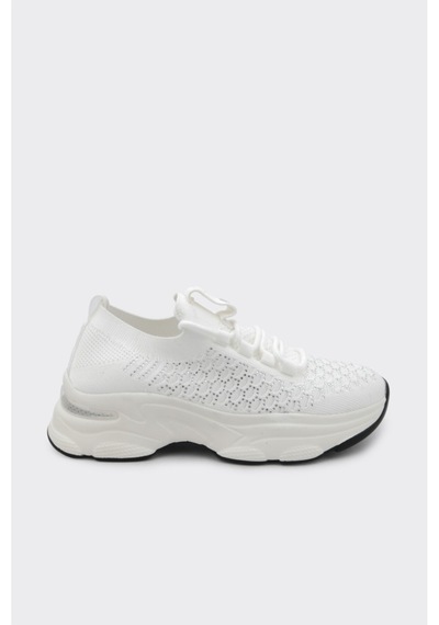 Derinet Comfort Taban Kadın Sneaker Beyaz Beyaz