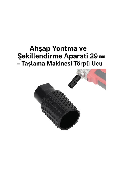 Merttools Ahşap Yontma Ve Şekillendirme Aparatı 29 Mm Taşlama Makinesi Törpü Ucu