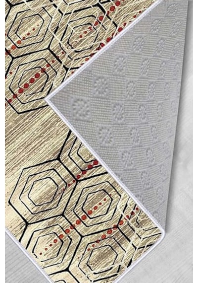 Rovigo Home Dijital Baskı Kaymaz Taban Salon Halısı Rvg1039 Çok Renkli