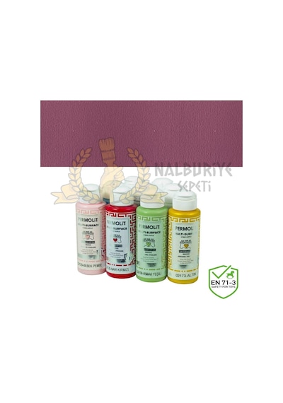 Permolit Multi-Surface Akrilik Hobi Boyası Erguvan Pembe 120 Ml.