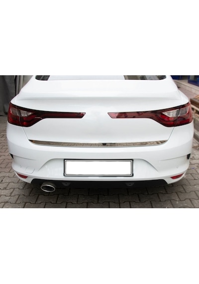 Renault Megane 4 Sedan Uyumlu Krom Bagaj Alt Çıtası Paslanmaz Çelik