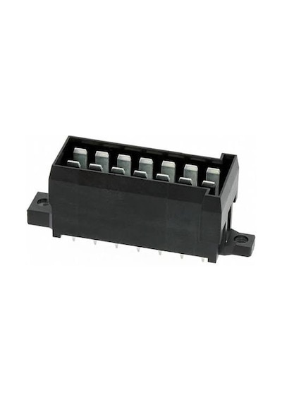Otomotiv Sinyal Kablo-kart Bağlantısı 2 Sıra 14 Kontak Delikli Düz Bağlantı Pin Başlığı 963357-3