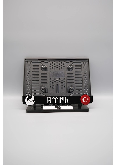 Kurt - Türk - Bayrak 3d Kabartmalı Pleksi Motor Plakalığı - 848647836