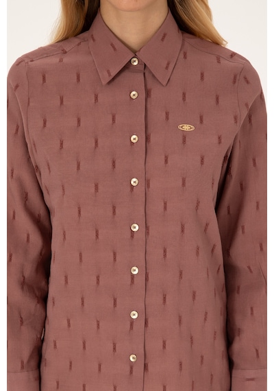 U.s. Polo Assn. Kadın Orkide Gömlek Desenli 50308707-vr221 Orkide