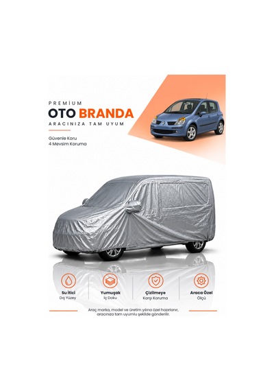 Renault Modus 2004-2012 Kombi Uyumlu Araba Brandası Oto Branda Araba Örtüsü Araç Çadırı