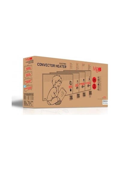 İvigo EPK4590E25W 2500 W WİFİ Dijital Profesyonel Konvektör Beyaz
