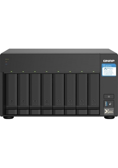 Qnap 8diskli Alpine Al324 Qc-4gb Ram-10gbe Sfp+ Nas Server Ts-832px 40357