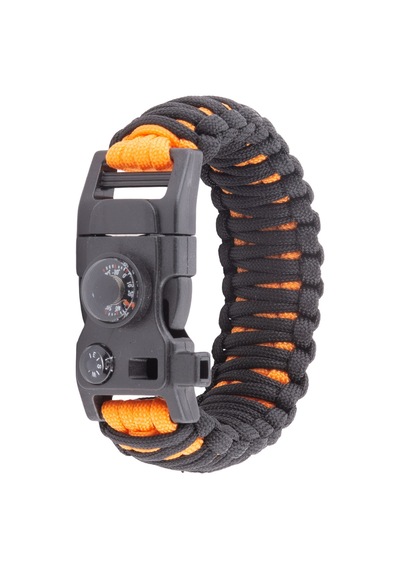 Çok Fonksiyonlu King Cobra Paracord Bileklik Pusula Termometre Çok Renkli