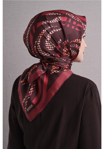 Armine Saf İpek Twill Eşarp 9634d 82 Koyu Mavi