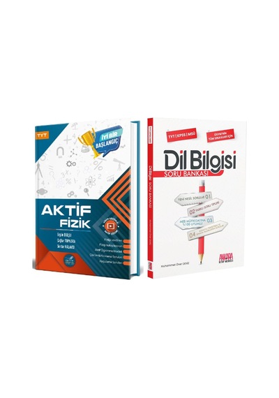 Aktif Öğrenme Tyt Fizik 0 Dan Başlayanlara Ve Akm Dil Bilgisi Soru Bankası Seti 2 Kitap