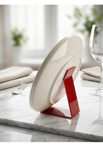 Tulu Porselen Marianna Semazen 21 Cm Pasta Tabağı Krem Sade Kırık Beyaz