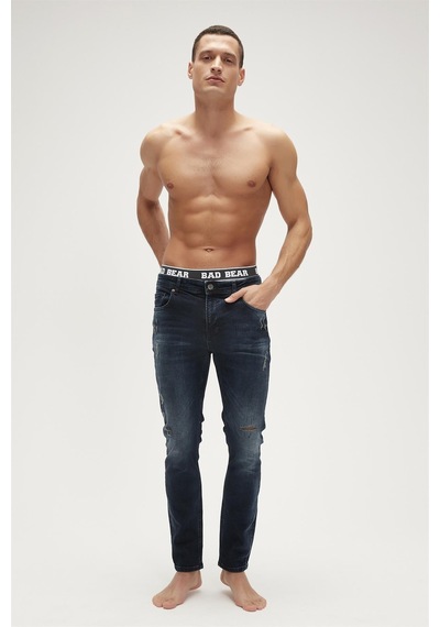 Bad Bear Xavier Jeans Indigo Mavi Erkek Denim Pantolon-indigo İndigo