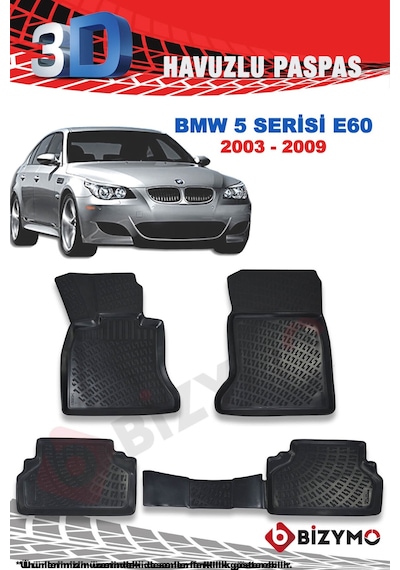 Bmw 5 Serisi E60 Sedan 2003-2009 3D Paspas Takımı Bizymo