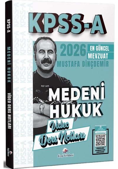 Dizgi Kitap 2026 Kpss A Grubu Medeni Hukuk Video Ders Notları - Mustafa Dinçdemir Dizgi Kitap