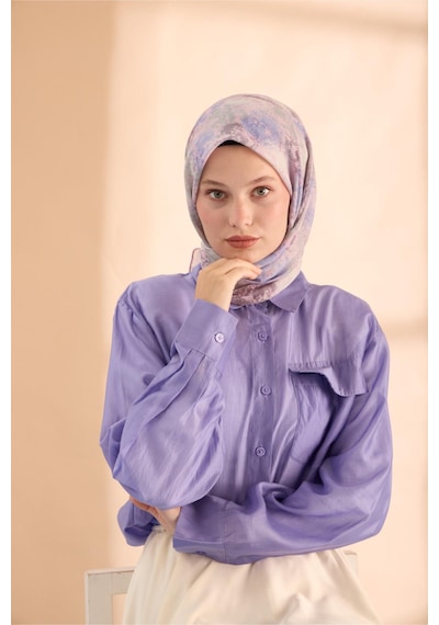 Silk Home Soft Eşarp 73095-22 Pembe, Eflatun, Sisli Yeşil, Koyu Vizon